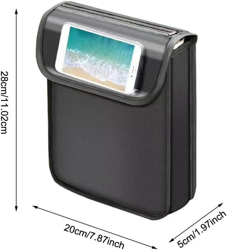 SquEqu Electric Scooter Bag Storage Pouch Handlebar Attachement Large Capacity with Waterproof Phone Holder Pocket Front Hanging Bags Organizer for Bike Handle Bar eBike Motorcycle Bicycle Escooter - Image 2